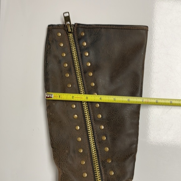 Unr8ed Brown Distressed Tall Boots - Picture 14 of 16